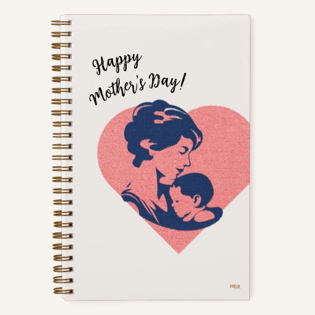 Cuaderno Vintage Happy Mother`s Day Notebook (Front)