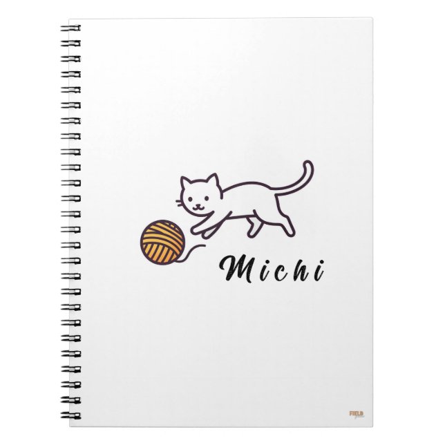 Cuaderno White Kitten Michi Notebook (Front)