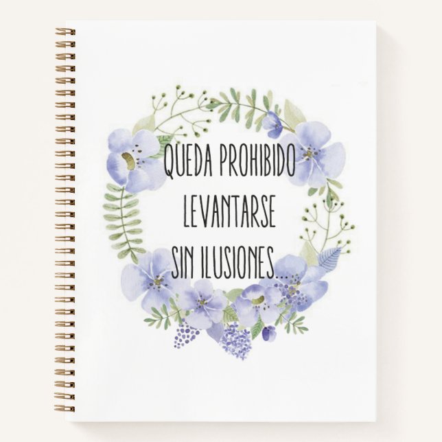Cuadernos A4 linea Mensajes Notebook (Front)