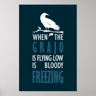 Cuando el grajo vuela bajo poster
