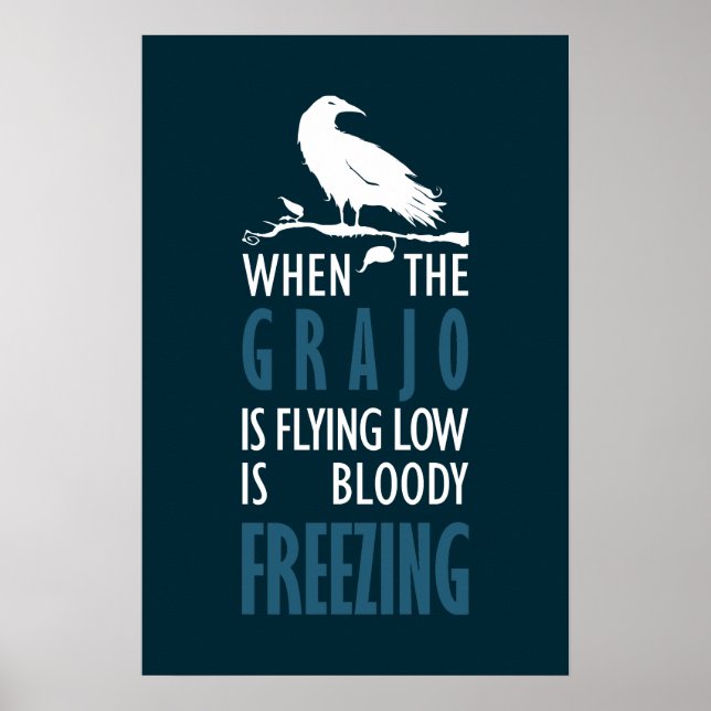 Cuando el grajo vuela bajo poster (Front)