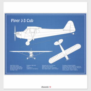 Cub Aeroplane - Aeroplane Blueprint Plans ABD