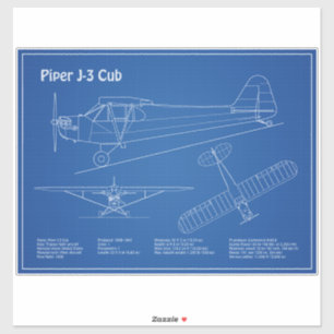 Cub Aeroplane - Aeroplane Blueprint Plans AD