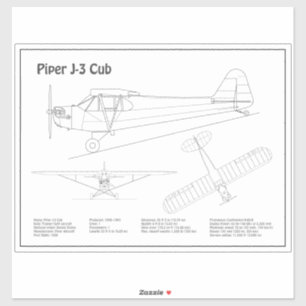 Cub Aeroplane - Aeroplane Blueprint Plans BD