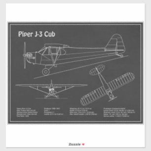 Cub Aeroplane - Aeroplane Blueprint Plans PD