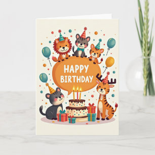 Cub Celebration Birthday Card