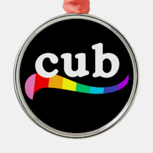 CUB Gay Community Body Type Younger Bear Metal Ornament