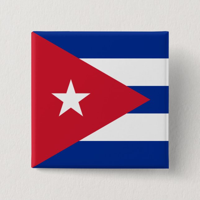 cuba 15 cm square badge (Front)