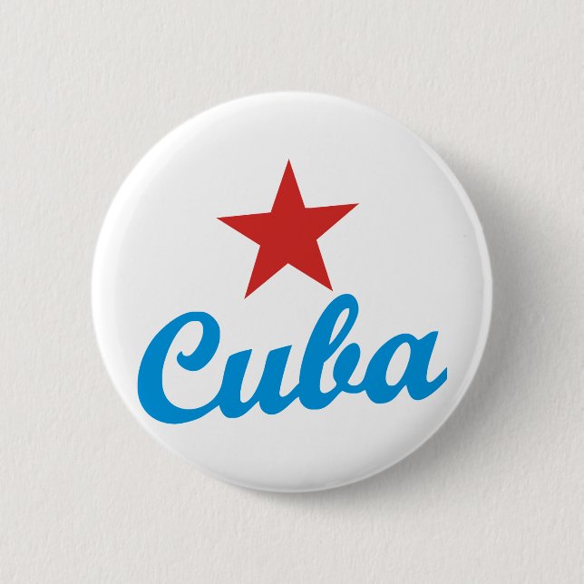 Cuba 6 Cm Round Badge (Front)