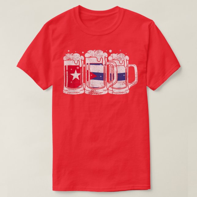 Cuba  and the joy of having some beer  T-Shirt (Design Front)
