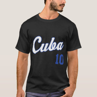 Cuba Baseball Remera Beisbol Cuban Jersey 10 T-Shirt