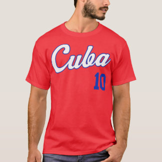 Cuba Baseball  Remera Beisbol Cuban Jersey 10  T-Shirt