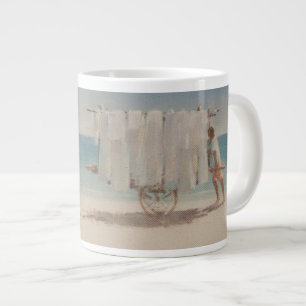 Cuba Beach Seller 2010 Large Coffee Mug