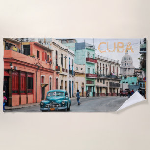 Cuba beach towel