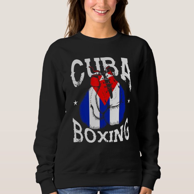 Cuba Boxing Boxing Coach Training Sweatshirt (Front)