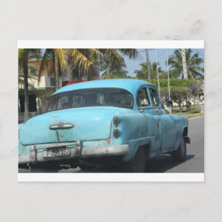 Cuba car postcard