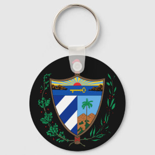 cuba coat of arms key ring