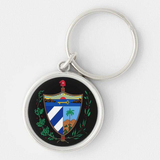 cuba coat of arms key ring (Front)