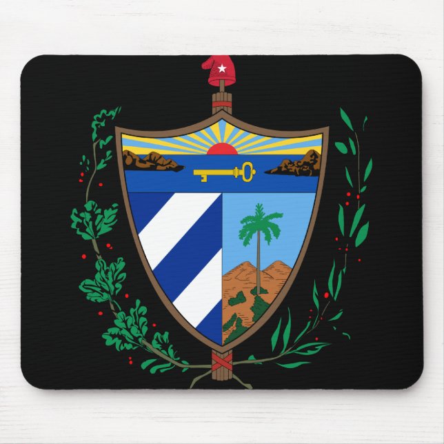 cuba coat of arms mouse pad (Front)