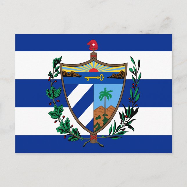 cuba coat of arms postcard (Front)