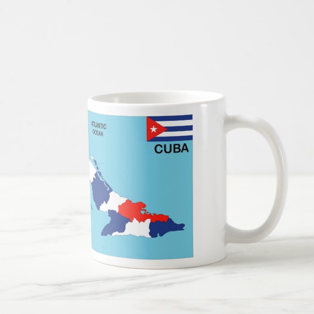 Cuba country political map flag coffee mug (Right)