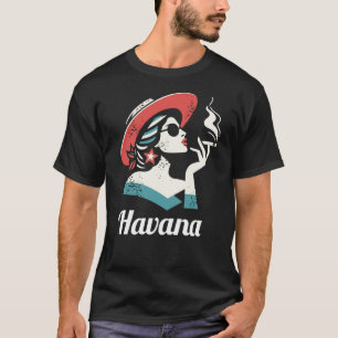 Cuba Country with beautifull woman design T-Shirt