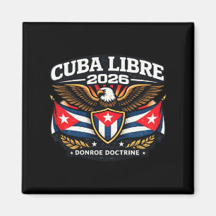 Cuba Cuba Libre Donroe Doctrine Illustration Magnet