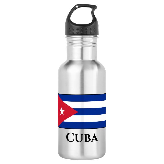 Cuba (Cuban) Flag 532 Ml Water Bottle (Front)