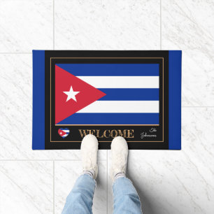Cuba & Cuban Flag house mats /sports Welcome