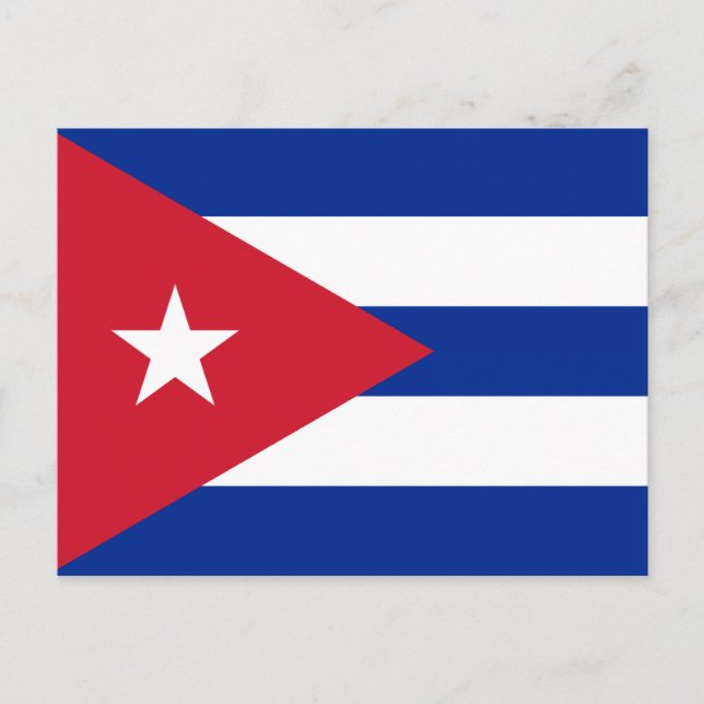 Cuba – Cuban Flag Postcard (Front)