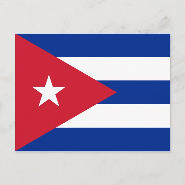 Cuba (Cuban) Flag Postcard (Front)