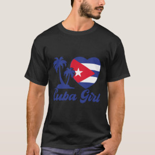 Cuba- Cuban Girl Flag Cubanita Hispanic Heritage K T-Shirt