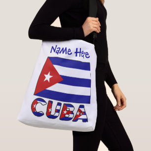 Cuba Dark Blue Cuban Flag Blue Personalized  Crossbody Bag