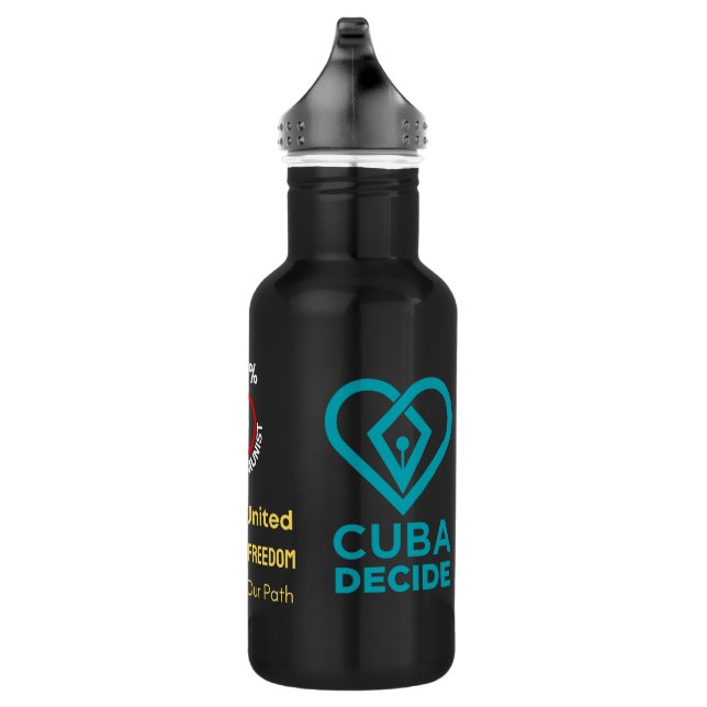 Cuba Decide Water Bottle  (Right)