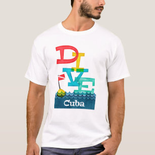 Cuba Dive - Colourful ScubaTemplate T-Shirt