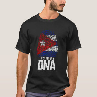 Cuba Dna Born Cuban Flag Havana T-Shirt