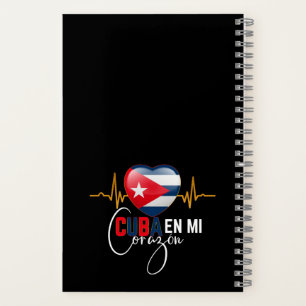 Cuba en Mi corazon Caribbean Cubano Cubana Notebook