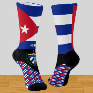 Cuba, fashion, Cuban flag, patriotic Socks