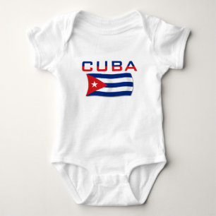Cuba Flag 2 Baby Bodysuit