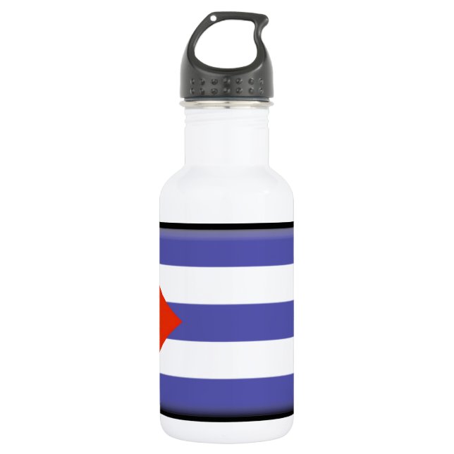 Cuba Flag 532 Ml Water Bottle (Front)