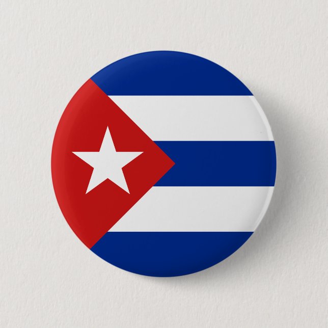 Cuba Flag 6 Cm Round Badge (Front)