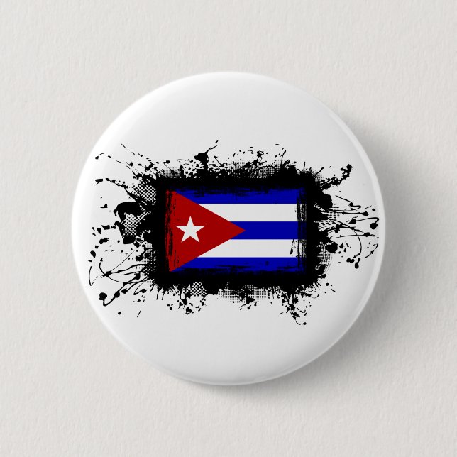 Cuba Flag 6 Cm Round Badge (Front)
