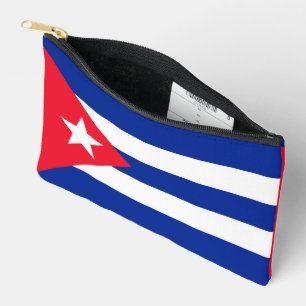 Cuba flag accessory pouch