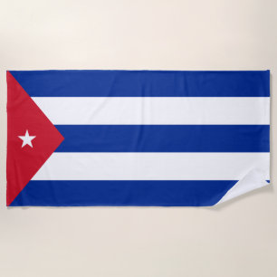 Cuba Flag Beach Towel
