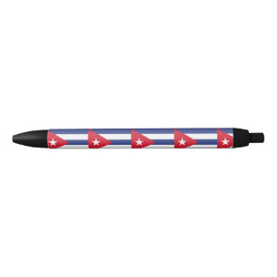 Cuba Flag Black Ink Pen