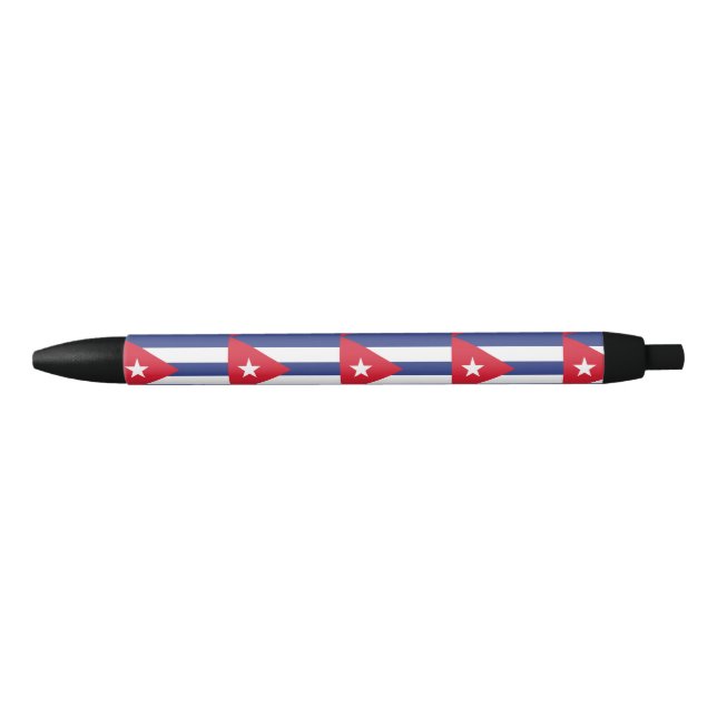 Cuba Flag Black Ink Pen (Front)