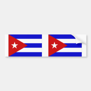 Cuba flag bumper sticker