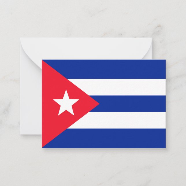Cuba flag card (Front)
