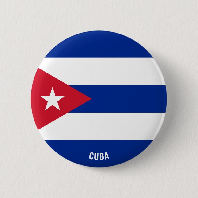 Cuba Flag Charming Patriotic 6 Cm Round Badge (Front)
