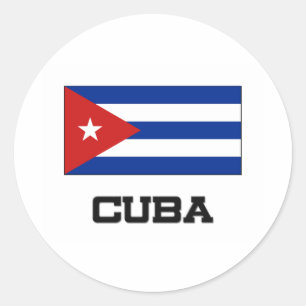 Cuba Flag Classic Round Sticker